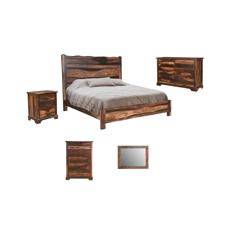 Ensemble de chambre à coucher 5 pièces Chaliyah, Très grand