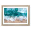 The Turquoise Ocean upon the Beach in Abstract - Picture Frame Graphic Art Print-55769293-55769292
