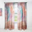 Panneau de rideau simple semi-diaphane avec passe-tringle Fluid Art III-72134088