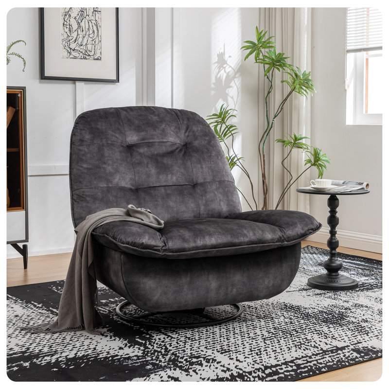 Reclining Lazy Chair, Black
