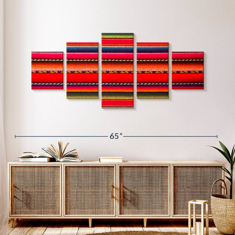 Tissu péruvien, H 24 po x l 55 po