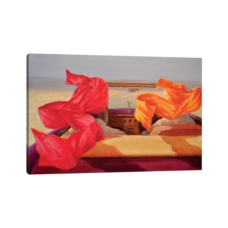 Open Road by Lincoln Seligman - Wrapped Canvas Painting, 30.48 cm H x 45.72 cm W