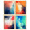 «Color Burst Modern Abstract Vibrant Tones Modern Artwork Minimalist Wall Art Decor» 4 pièces