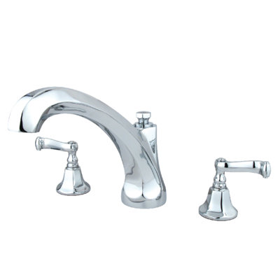 Kingston Brass Two-Handle 3-Hole Deck Mount Roman Tub Faucet
