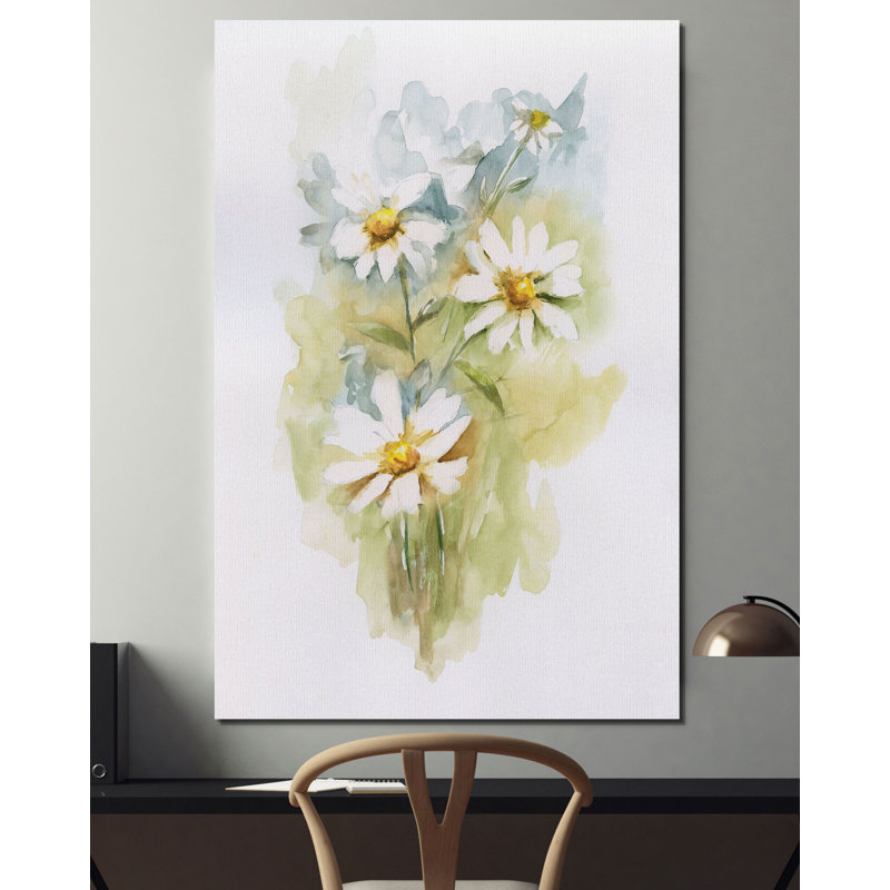 « wild marguerite ii », reproduction d’impression, H 18 po x l 12 po x P 1,5 po, Toile tendue
