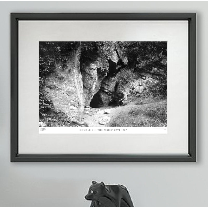 Chudleigh, The Pixies' Cave 1907 - Single Picture Frame Print, 45cm H x 60cm W x 2.3cm D