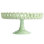Présentoir à gâteaux en verre jadeite fabriqué à la main 8,5 po Martha Stewart Highbrook