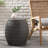 Patio Side Table 14.00" Grey, Iron Composition, Outdoor Grace In , Placement, Progressive Design-823940736