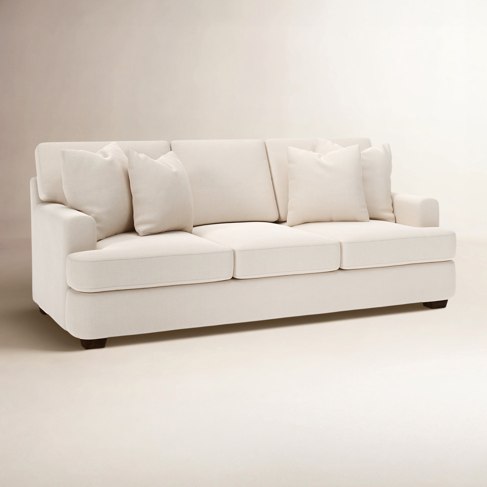 Emilio 90'' Upholstered Sofa, Canvas Sunbrella® Canvas