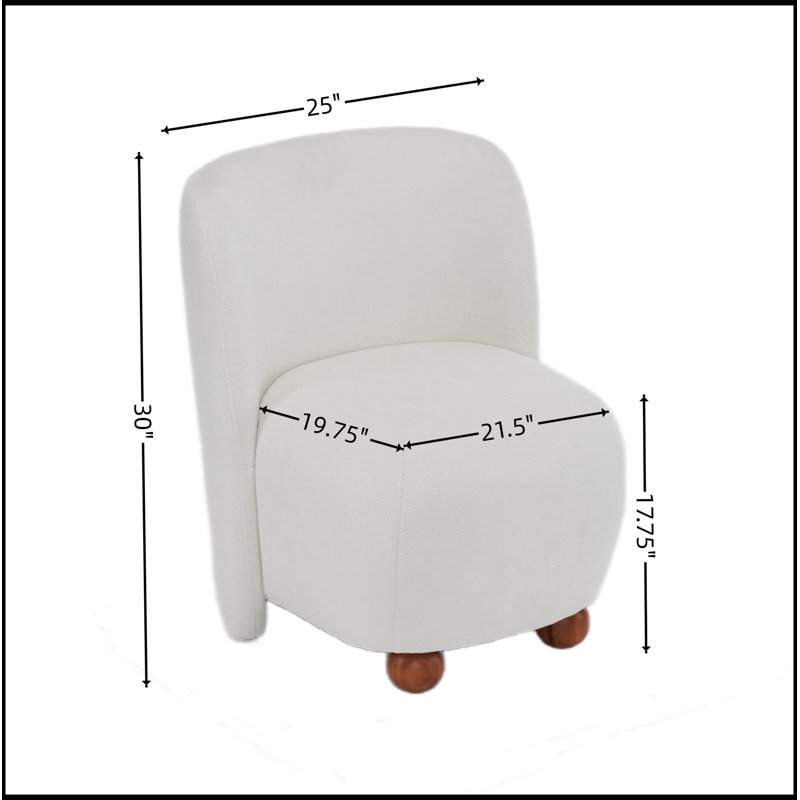 Chaise d'appoint polyvalente et moderne avec construction robuste et revêtement confortable, Blanc