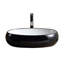 Modern Vitreous China Oval Vessel Bathroom Sink