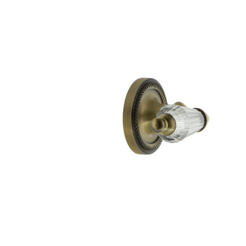 Rope Rosette Single Dummy with Parlour Lever, Antique Brass