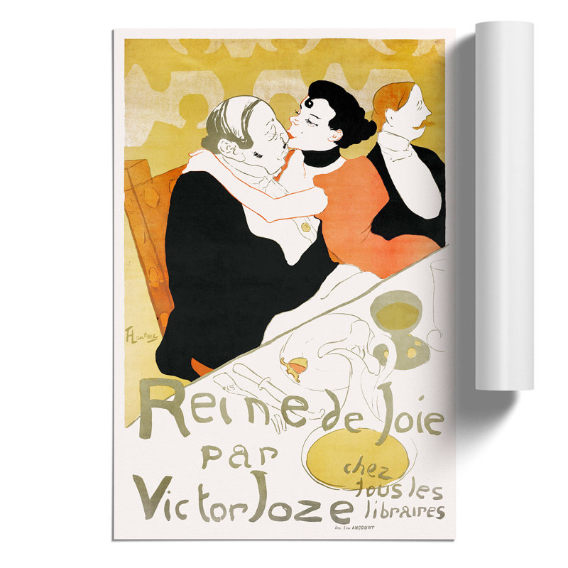 Reine de Joie by Henri de Toulouse Lautrec - Frameless Print, 59cm H x 42cm W x 0.1cm D