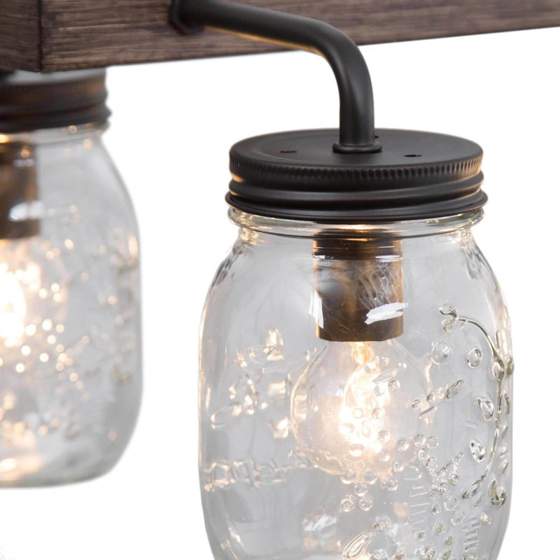Lidia 6 - Light Rustic Kitchen Island Pendant