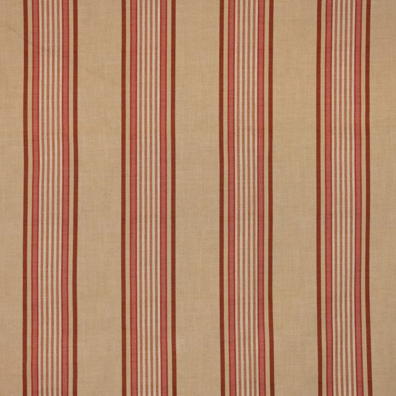 Colfax Stripe Jade 100% Cotton Fabric, Melon
