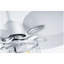 Ventilateur de plafond 42 po, ventilateur de plafond intérieur avec lumière avec télécommande, moteur réversible silencieux, 6 vitesses, 3 pour le salon de patio, la chambre à coucher, le bureau, intérieur - argent-1002036027