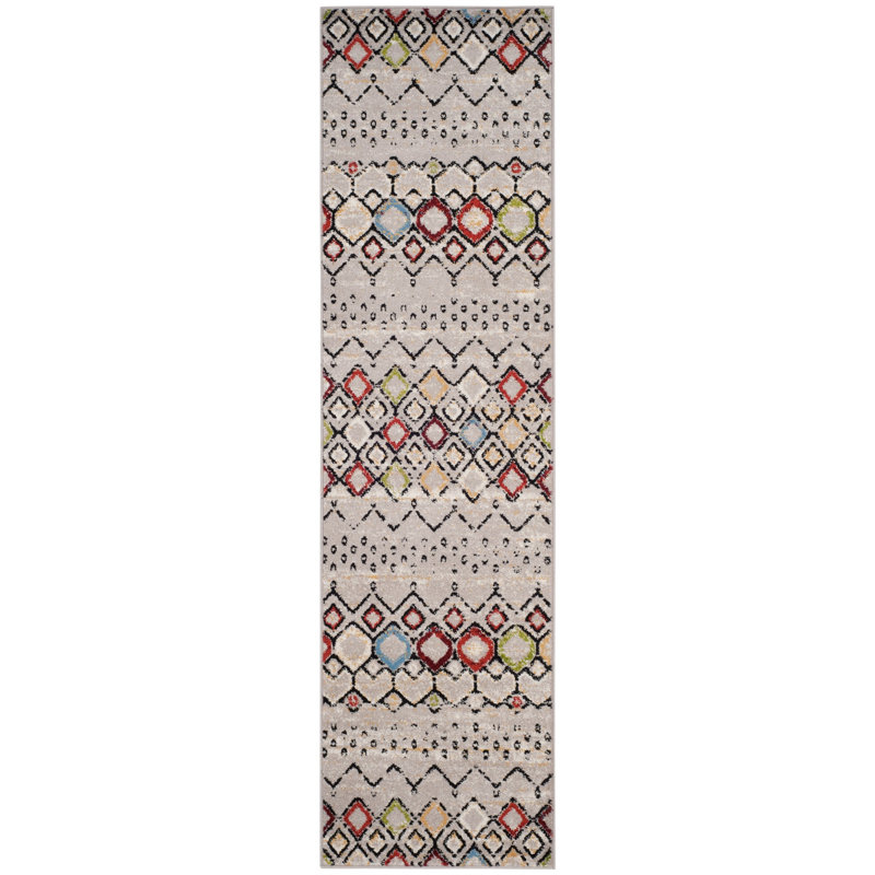 Akil Performance Geometric Rug, Runner 2'3" x 14'