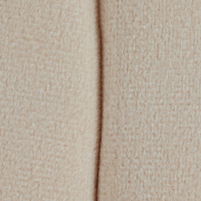 Repose-pieds rond 16 po en velours crème, Cream
