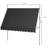 118" Manual Retractable Freestanding Patio Sun Shade with Support Pole-112623766