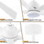 Ventilateur de plafond à DEL 5 pales Bascio-372998755-383305363-384215958