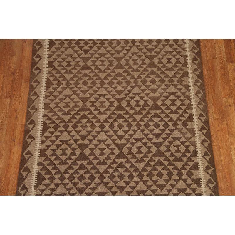 Tapis en laine tissé à la main kilim 5 x 6