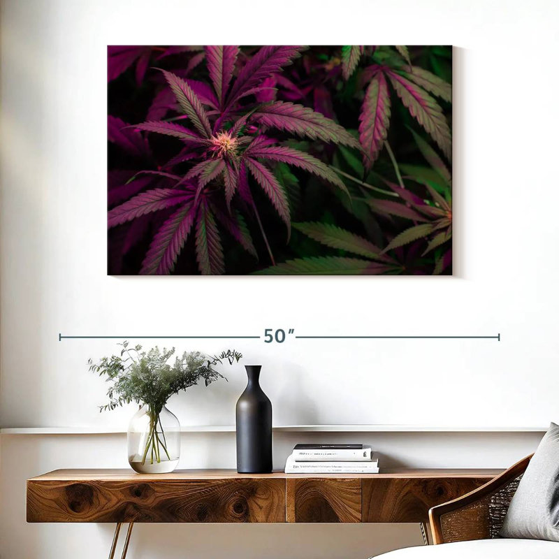 Lavander Marijuana, 26" H x 39" W