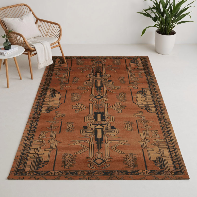 Tapis intérieur et extérieur ArtDeco, Rectangle 9 pi x 12 pi