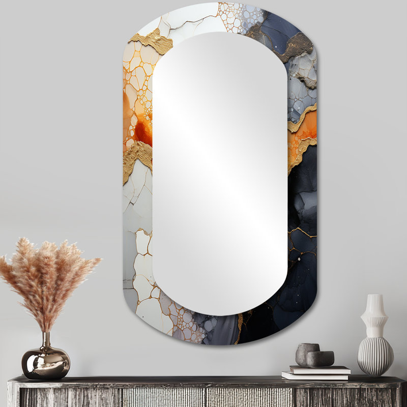 Miroir mural moderne unique, 43 po x 23 po