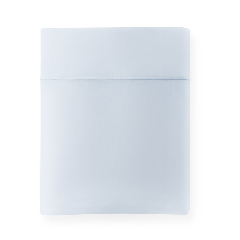 Soprano 420 Thread Count 100% Cotton Flat Sheet, Twin Flat Sheet, Barely Blue