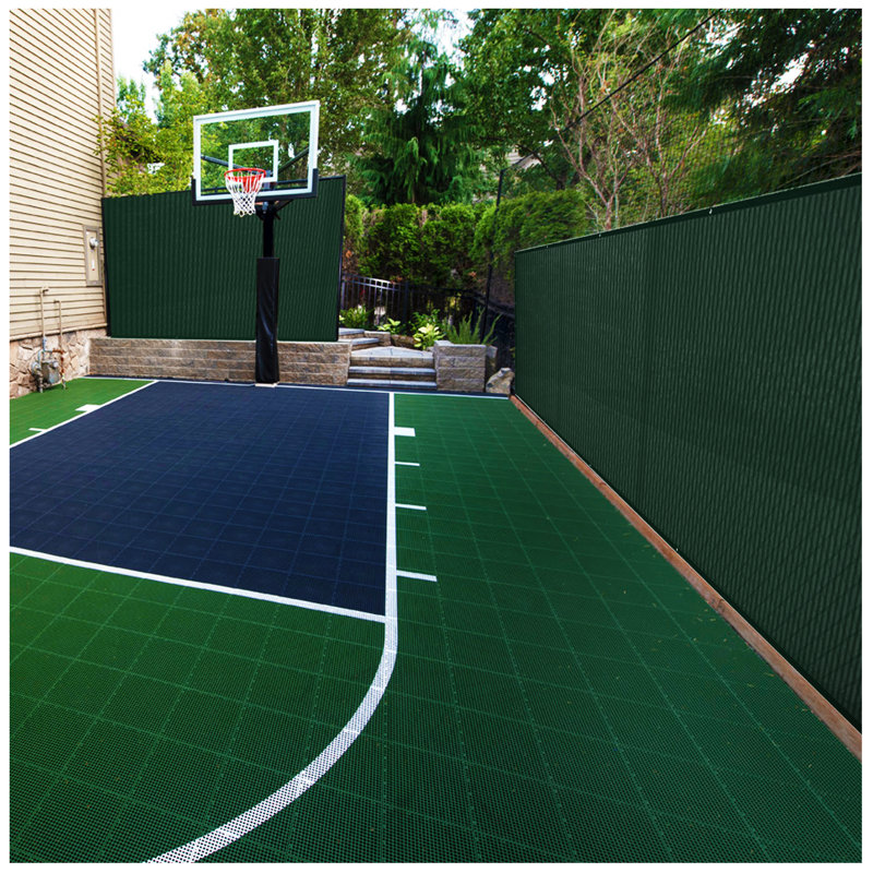 Green HDPE Privacy Fence Screen Netting with Reinforced Grommets