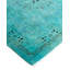 Tapis unique bleu / turquoise / prune de 6 pi 3 po x 9 pi 4 po Overyed
