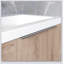 Meuble-lavabo à fermeture en douceur 36 po avec lavabo et petites tablettes de rangement