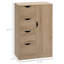 Armoire de plancher autoportante avec 4 tiroirs et porte, conception élégante pour un rangement et une organisation maximaux.-1550308287