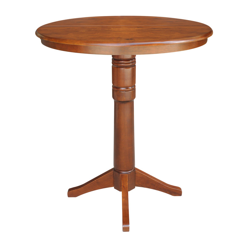 Ileia Extendable Solid Wood Dining Table, Espresso