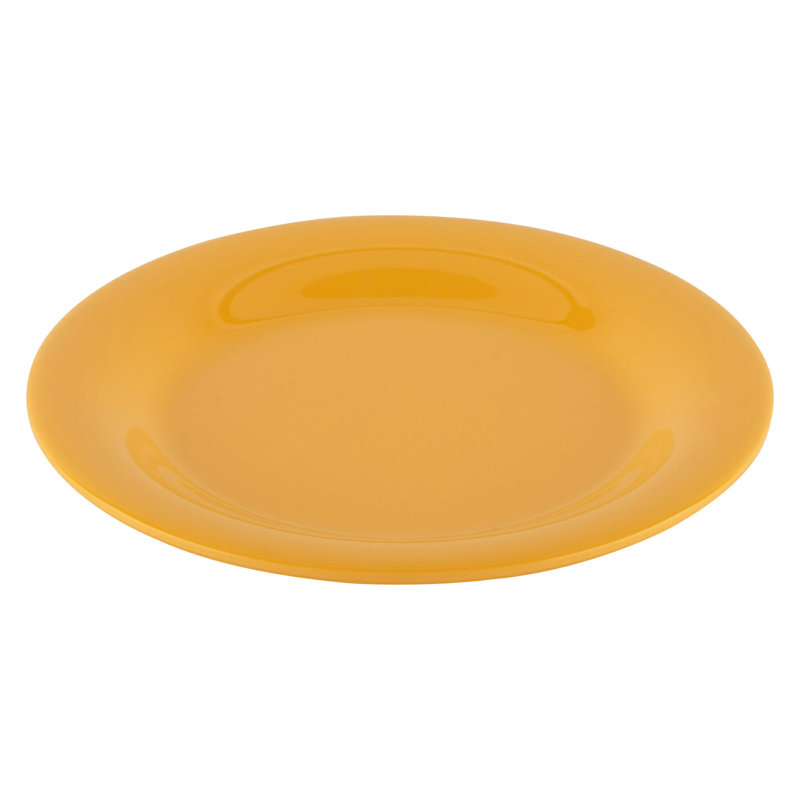  Assiette de présentation en mélamine 6,5 po, 12 pièces, Jaune