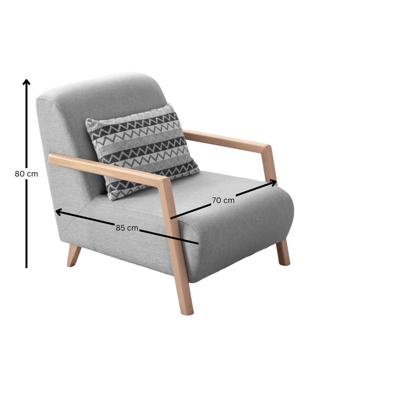 Fauteuil à oreilles, Gris