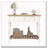 2-Drawer Console Table with Open Shelf