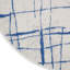 Tapis ivoire et bleu à motifs irréguliers-953538942