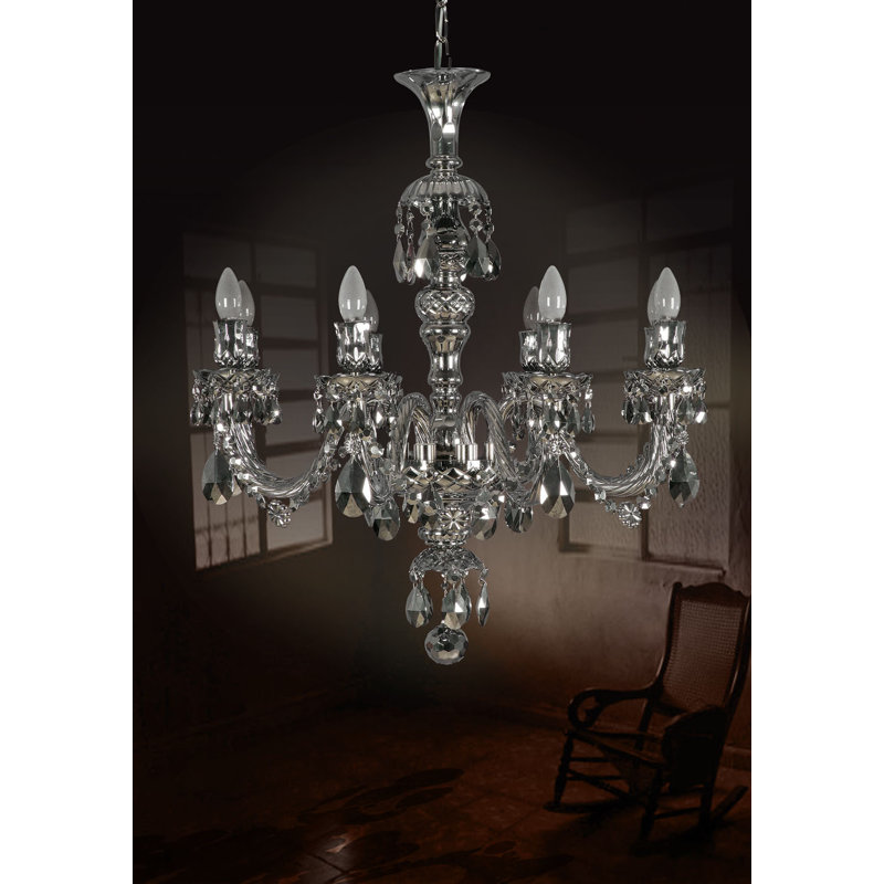 Melina 8 - Light Candle Style Chandelier