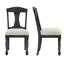 Ensemble de 2 chaises de salle à manger rembourrées avec cadre en bois et chaises de style Mid-Century rétro pour le salon et le restaurant