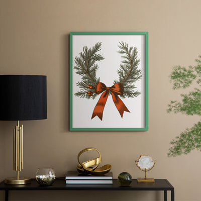 Art des Fêtes de Noël - série 2 - CCXC, reproduction encadrée - bois massif