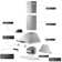 36" 900 CFM Convertible Wall Mount Range Hood with LED Lights & Hands-Free Control