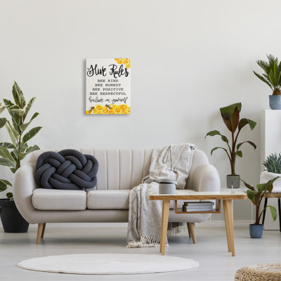 Conception d'art sur toile Hive Rules Bee
