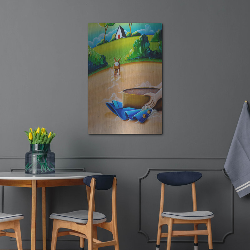 Luxe métal art «Peter Rabbit 8» par Cindy Thornton, «Peter Rabbit 8» par Cindy Thornton, H 36 po x l 24 po