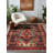 Jateen Collection Digital Print Cotton-Polyester Blend Red Black Rug-1782569196