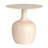 Carter Chic Metal Round Side Table, Cream-527945550