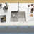 23" L x 19" Undermount Bar Sink Workstation Single Bowl Sink 16 Gauge Stainless Steel Kitchen Sink