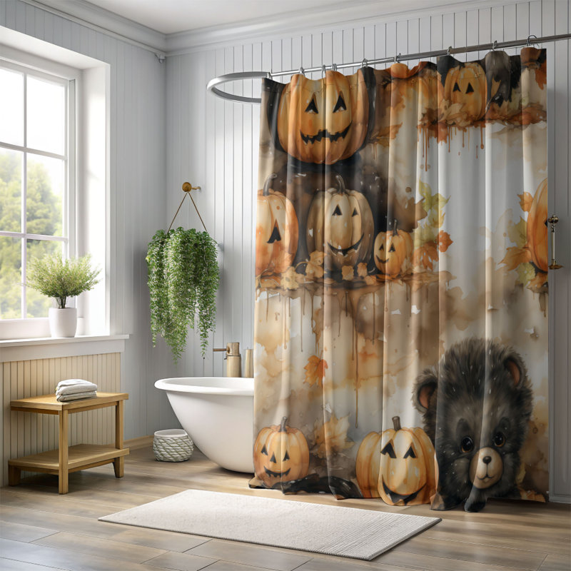 Eerie Season - Rideau de douche Premium, H 74 po x l 71 po