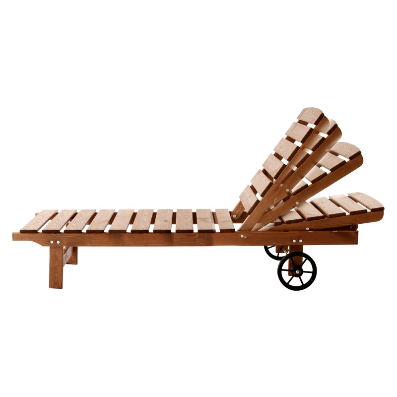 Youngs Reclining Sun Lounger, Honey