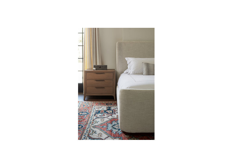 Marcus Upholstered Wingback Bed, Queen
